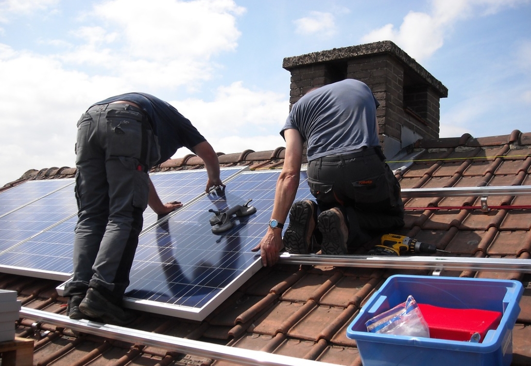 installation of solar panels